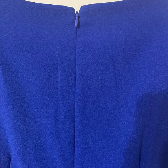 Eliza J Cobalt Blue Office Business Casual Dress With Pockets Size 6 - Picture 9 of 9